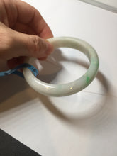 Load image into Gallery viewer, 56.8mm certificated Type A 100% Natural sunny green/white/brown Jadeite Jade bangle E48-3335
