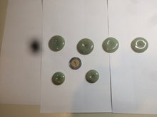 Load image into Gallery viewer, Type A 100% Natural icy green/yellow Jadeite Jade safety Guardian donut Pendant group A123
