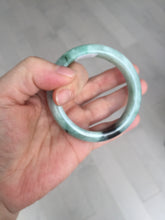 Load image into Gallery viewer, Shopify only 52.9mm Certified Type A 100% Natural green flying flowers Jadeite Jade bangle BF125-8568
