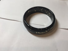 Load image into Gallery viewer, 61mm 100% Natural dark green/black meteorite Stellar Night sky nephrite bangle HN89-1022
