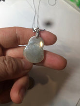 Load image into Gallery viewer, 100% Natural type A dark green/gray happy buddha jadeite Jade pendant necklace group BG8
