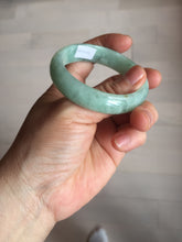 Load image into Gallery viewer, 50.5mm certified 100% natural Type A sunny green oval jadeite jade bangle PC21-0169
