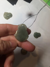 Load image into Gallery viewer, 100% Natural type A dark green/gray happy buddha jadeite Jade pendant necklace group BG8
