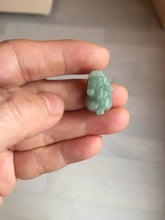 Load image into Gallery viewer, 100% natural type A light green purple white gray jadeite jade 3D PiXiu(貔貅) pendant group necklace PB260
