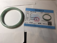Load image into Gallery viewer, 80mm certified Type A 100% Natural light green plus size Jadeite Jade bangle BG211-5427
