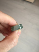 Load image into Gallery viewer, 20mm 100% Natural icy watery light green clear jadeite Jade Safety Guardian Button (donut) Pendant BK106
