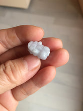 Load image into Gallery viewer, 100% natural type A light green purple white gray jadeite jade 3D PiXiu(貔貅) pendant group necklace PB260
