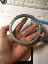 Load image into Gallery viewer, 80mm certified Type A 100% Natural light green plus size Jadeite Jade bangle BG211-5427
