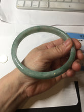 Load image into Gallery viewer, 80mm certified Type A 100% Natural light green plus size Jadeite Jade bangle BG211-5427
