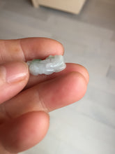 Load image into Gallery viewer, 100% natural type A light green purple white gray jadeite jade 3D PiXiu(貔貅) pendant group necklace PB260

