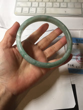 Load image into Gallery viewer, 80mm certified Type A 100% Natural light green plus size Jadeite Jade bangle BG211-5427
