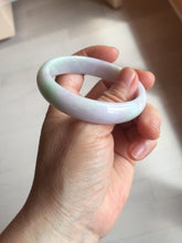 Load image into Gallery viewer, 51.5mm certified Type A 100% Natural sunny green purple oval Jadeite Jade bangle PC5-4031
