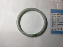 Load image into Gallery viewer, 80mm certified Type A 100% Natural synny green purple yellow(FU LU SHOU 福禄寿) plus size Jadeite Jade bangle BG212-5428

