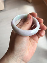 Load image into Gallery viewer, 51.5mm certified Type A 100% Natural sunny green purple oval Jadeite Jade bangle PC5-4031
