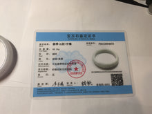 Load image into Gallery viewer, 51.5mm certified 100% Natural type A light purple white Jadeite Jade bangle PA245-4673
