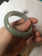 Load image into Gallery viewer, 50mm certified 100% natural Type A dark green/black oval jadeite jade bangle AM84-2870
