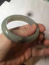 Load image into Gallery viewer, 50mm certified 100% natural Type A dark green/black oval jadeite jade bangle AM84-2870
