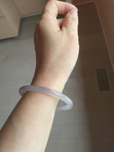 Load image into Gallery viewer, 54.4-59mm 100% natural clear/white/beigh/pale pin/yellow/brown slim agate bangle group MN1 Add on item.
