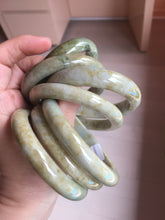 Load image into Gallery viewer, 54-57mm Certified type A 100% Natural yellow/brown Jadeite bangle group GL6
