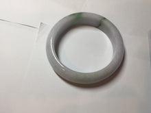 Load image into Gallery viewer, 55mm certified 100% natural Type A green/purple/white jadeite jade bangle PF33-4760
