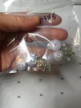 Load image into Gallery viewer, 14mm Type A 100% Natural purple/gray Abacus-Bead Peace and Safety Guardian Donuts Buckle jadeite Pendant group  PH115-1
