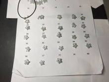Load image into Gallery viewer, Type A 100% Natural light green/white jadeite Jade star Pendant necklace group F135 Add on item
