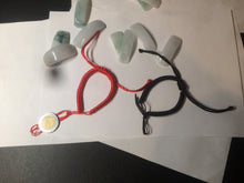 Load image into Gallery viewer, 100% natural type A icy watery light green white jadeite jade rectangle bead/craft supplies BG9
