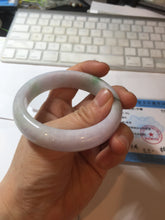 Load image into Gallery viewer, 55mm certified 100% natural Type A green/purple/white jadeite jade bangle PF33-4760
