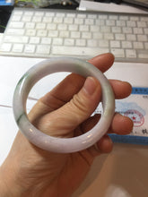 Load image into Gallery viewer, 55mm certified 100% natural Type A green/purple/white jadeite jade bangle PF33-4760
