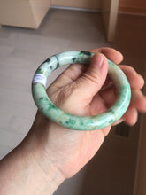 Load image into Gallery viewer, 58mm Certified Type A 100% Natural Sunny Green Brown with Green Floating Flowers round cut Jadeite Jade Bangle PC211-6216 58/11.3/10.6mm
