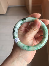 Load image into Gallery viewer, 58mm Certified Type A 100% Natural Sunny Green Brown with Green Floating Flowers round cut Jadeite Jade Bangle PC211-6216 58/11.3/10.6mm
