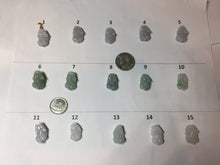 Load image into Gallery viewer, 100% natural type A light green purple white gray jadeite jade 3D PiXiu(貔貅) pendant group necklace PB260
