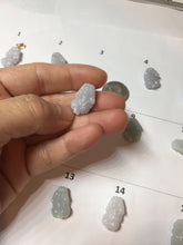 Load image into Gallery viewer, 100% natural type A light green purple white gray jadeite jade 3D PiXiu(貔貅) pendant group necklace PB260
