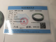 Load image into Gallery viewer, 58.2mm Type A 100% Natural light green/blue/white chubby Jadeite Jade bangle BS130-4037
