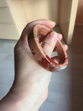 Load image into Gallery viewer, 56mm 100% natural red pink jasper stone(红碧玉,鸡血石) square bangle SY115 Add on item.

