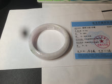 Load image into Gallery viewer, 61mm Certified type A 100%  Natural green/white/purple Jadeite bangle BH30-5425
