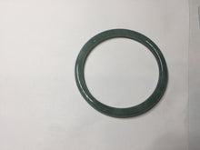 Load image into Gallery viewer, 56mm Certified Type A 100% Natural dark green/blue/gray Guatemala slim round cut Jadeite bangle PH173-8136

