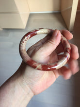 Load image into Gallery viewer, 60.7mm 100% natural red jasper stone(红碧玉,鸡血石) bangle SY116
