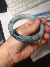 Load image into Gallery viewer, 58.2mm Type A 100% Natural light green/blue/white chubby Jadeite Jade bangle BS130-4037
