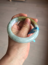 Load image into Gallery viewer, 57.4mm Certified Type A 100% Natural green/brown jadeite jade bangle E59-2113
