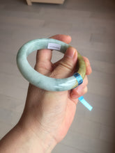 Load image into Gallery viewer, 57.4mm Certified Type A 100% Natural green/brown jadeite jade bangle E59-2113
