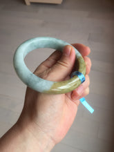 Load image into Gallery viewer, 57.4mm Certified Type A 100% Natural green/brown jadeite jade bangle E59-2113
