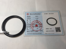 Load image into Gallery viewer, 60.7mm 100% Natural dark green/black meteorite Stellar Night sky slim round cut nephrite bangle HT111-8248
