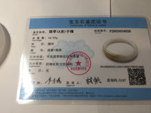 Load image into Gallery viewer, 55.5mm certified Type A 100% Natural light purple yellow brown Jadeite Jade bangle BS131-4026
