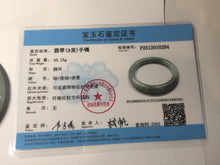 Load image into Gallery viewer, 52.5mm Certified Type A 100% Natural green purple round cut jadeite Jade bangle PJ37-0284
