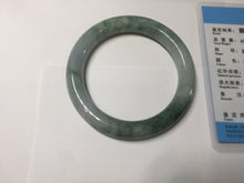 Load image into Gallery viewer, 52.5mm Certified Type A 100% Natural green purple round cut jadeite Jade bangle PJ37-0284
