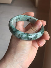 Load image into Gallery viewer, 56.4mm Certified Type A 100% Natural Dark Green Brown Gray Jadeite Jade Bangle PC213-6229
