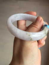 Load image into Gallery viewer, 56.5mm certified 100% natural type A purple/white/brown jadeite jade bangle E82-0824
