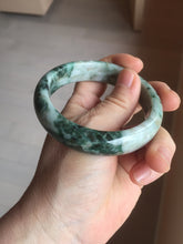 Load image into Gallery viewer, 56.4mm Certified Type A 100% Natural Dark Green Brown Gray Jadeite Jade Bangle PC213-6229
