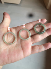 Load image into Gallery viewer, 21.2mm/size 11 3/4 100% natural type A icy watery green/white/yellow jadeite jade band ring G105- 11 3/4
